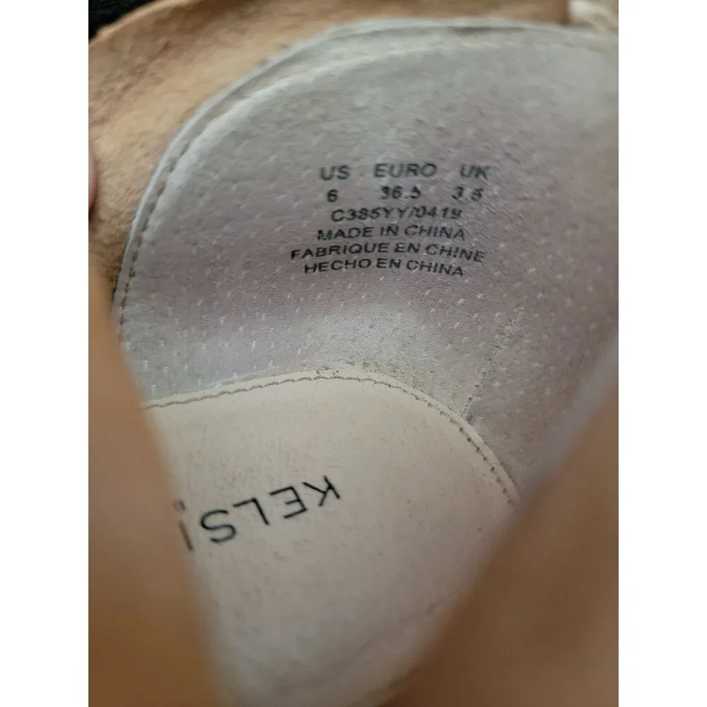 Anthropologie Kelsi Dagger Brooklyn Kenmare Tan Genuine Leather Angle Bootie  6 - Picture 9 of 9